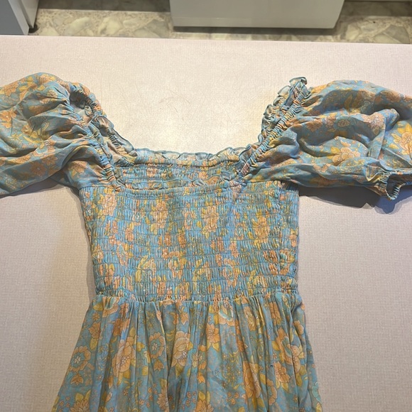 Spell Juniper Shirred Dress Eggshell XS - Picture 3 of 6
